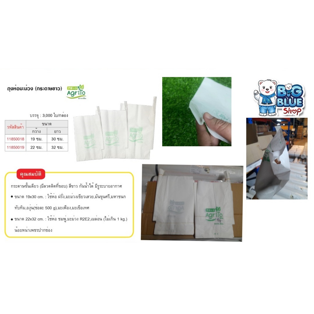 สุดคุ้มยกลัง ถุงห่อผลไม้ กระดาษห่อฝรั่ง ขนาด 22X32 ซม. จำนวน 3000 แผ่น ถุงห่อฝรั่ง ถุงห่อมะม่วง