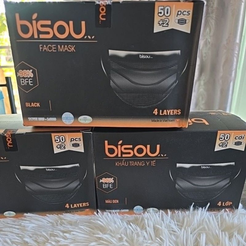 🎉หน้ากากอนามัย​กรอง4ชั้น​🎉 50ชิ้น/กล่อง​ แมสเนื้อนุ่ม