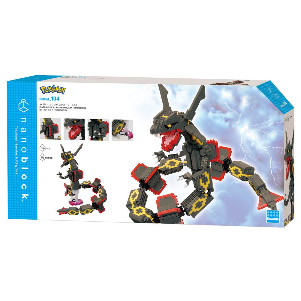 ของแท้จากญี่ปุ่น🧡 Nanoblock Pokemon Black Rayquaza Extreme DX NBPM 104 นาโนบล็อคโปเกม่อน เร็คควอซา