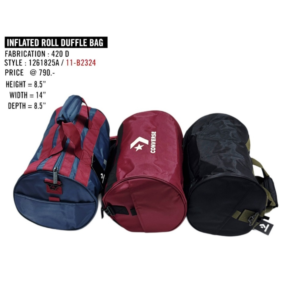 กระเป๋าสะพายข้าง คอนเวิรส์ของแท้ รุ่น INFLATED ROLL DUFFLE BAG สินค้าลิขสิทธิ์แท้ ไม่แท้คืนเงินให้10เท่าของราคาสินค้า