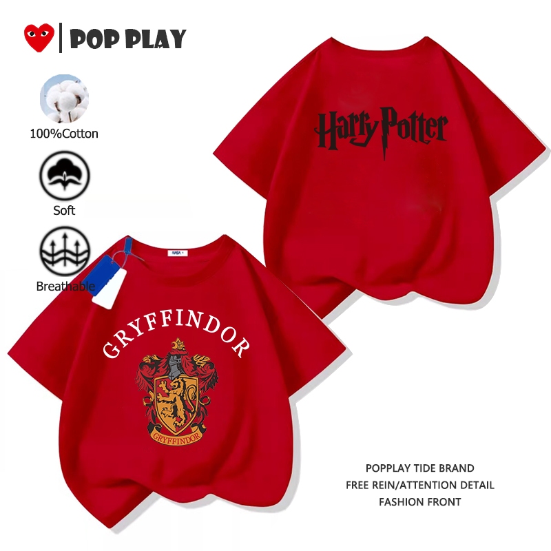 เสื้อเด็ก เสื้อยืดเด็ก เสื้อยืดเด็กผู้ชาย Harry james potter ผ้าฝ้ายแท้ สบายและนุ่ม 2025ใหม่ (ส่งเร็ว จัดส่งจากไทย)