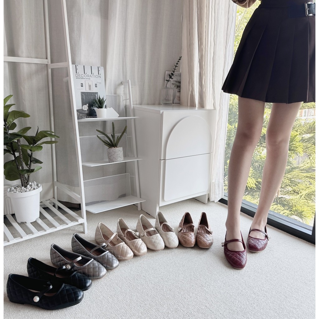 รองเท้าคัทชู แมรี่เจนส้นเตี้ย  รองเท้าkaimooksissy 789-288