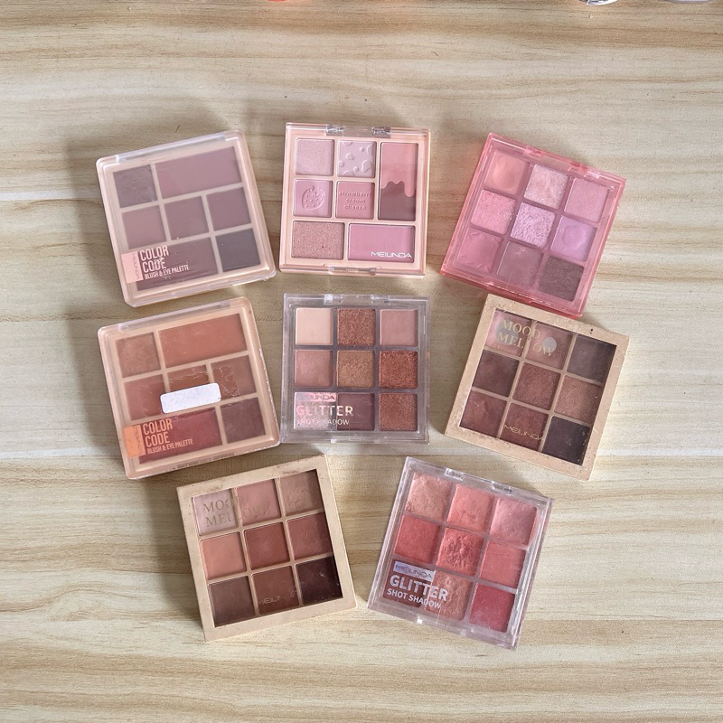 Meilinda eyeshadow เหลือตามรูป ใช้แล้ว/ยังไม่ได้ใช้ มือ1 สภาพตลับไม่สวยบ้างนะคะ ขอคนรับได้