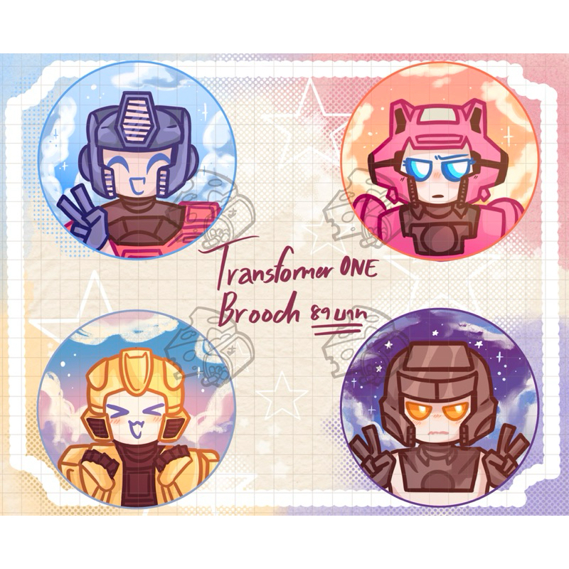 Transformer one brooch/pins