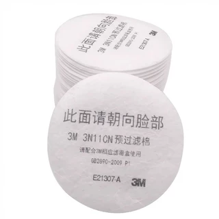 (10แผ)3M 3N11กรองฝ้าย สีสเปรย์ ฝ้าย กันฝุ่น ฝ้าย 3301 กล่องกรอง กรองฝ้าย 3n11CN กรองฝ้าย 3M3200หน้ากากป้องกันแก๊ส