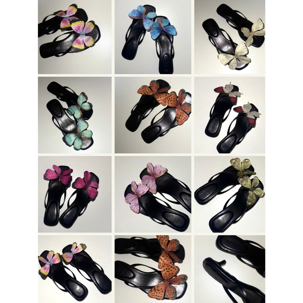 wilana ผีเสื้อตกแต่งรองเท้า