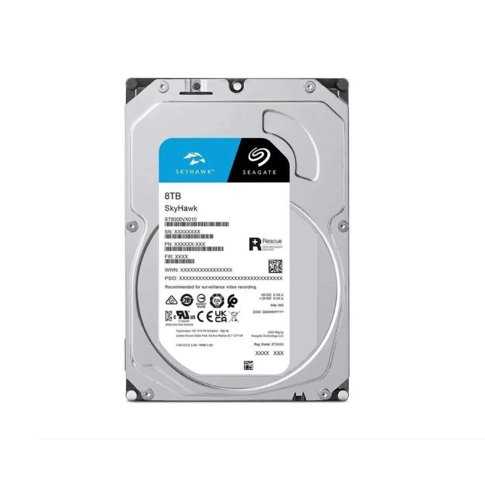 8 TB HDD CCTV SEAGATE SKYHAWK (7200RPM, 256MB, SATA-3,ST8000VX010)