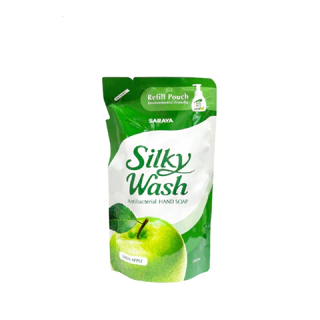 SARAYA Silky Wash (Refill) 290ml. ศารายา โฟมล้างมือ ขจัดแบคทีเรีย เชื้อโรค สะอาด ฟองโฟม หนานุ่ม ถุงรีฟิล กลิ่นแอปเปิ้ล