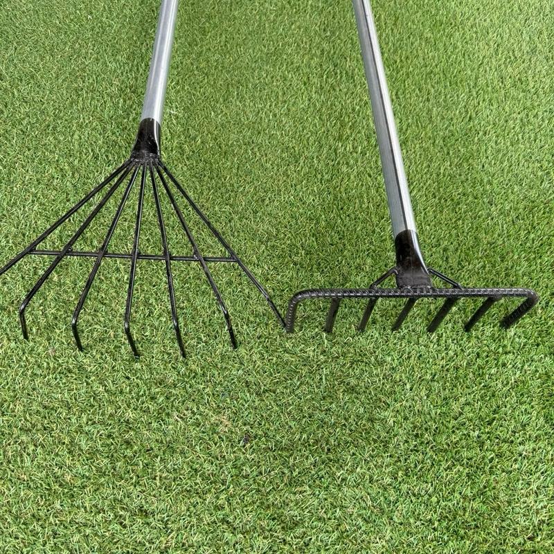 คราดมือเสือด้ามเหล็ก ตะกราว พร้อมด้ามเหล็กยาว 120cm - รูปที่ 2