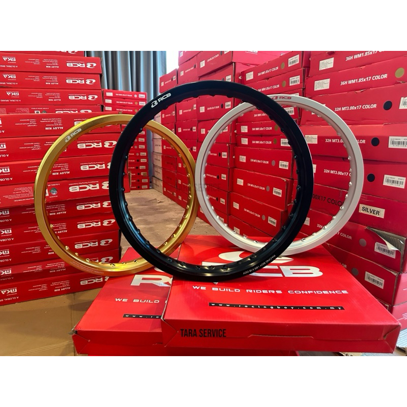 วงล้อ racing boy ขอบ17 1.40-3.50 (ราคาต่อวง)