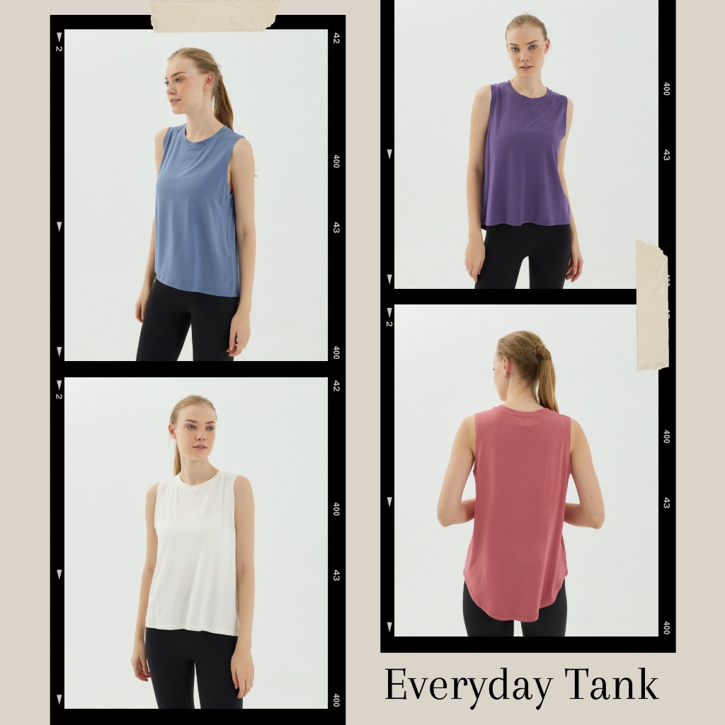 PENNY | Everyday Tank เสื้อกล้ามออกกำลังกาย ทรงหน้าสั้นหลังยาว พรางสะโพก ผ้านุ่ม   *พร้อมส่งจากไทย