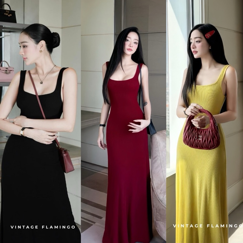 Vintage Flamingo- BELLE DRESS