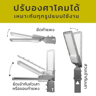 LAMPTAN โคมไฟถนน LED Streetlight TANK Gen1 IP65 กันน้ำ 100% ปรับทิศทางแสงได้ แสงขาว