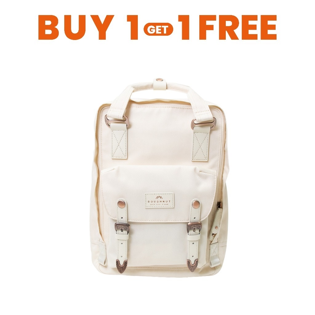DOUGHNUT BAG X Fo Fellow : MACAROON THE MYSTIC CLUB SERIES CLASSIC : CREAM กระเป๋าโดนัทเป้สะพายหลัง (รหัสสินค้า 09422)