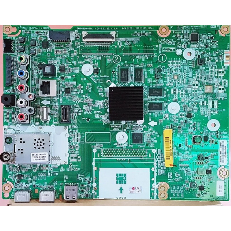 บอร์ดทีวี   LG  รุ่น LG 49UH650T-TB มือสองใช้งานได้ดี