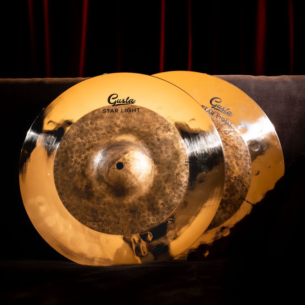 Gusta STAR LIGHT Hihat 14 inch ฉาบกลองชุด 14 นิ้ว Music Arms