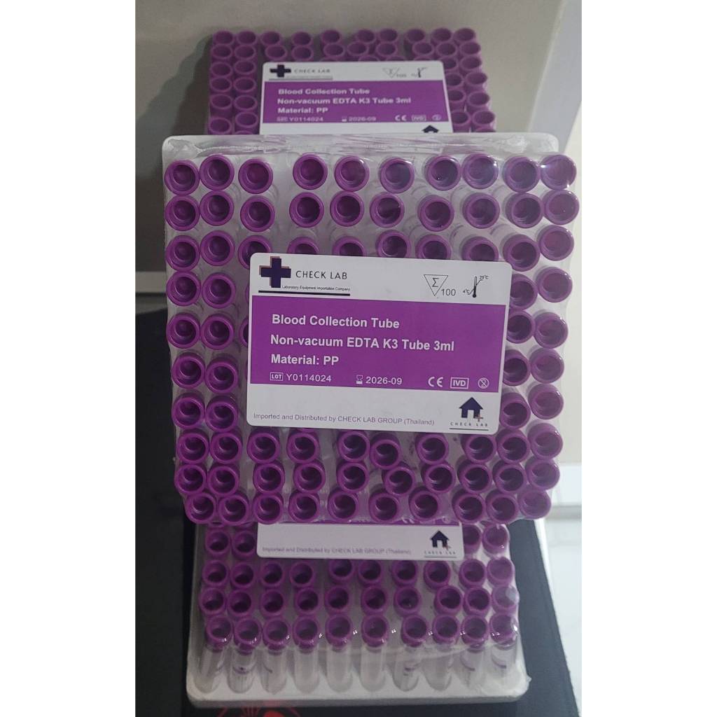 Blood Collection tube EDTA K3 Non vacuum Screw cap