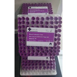 Blood Collection tube EDTA K3 Non vacuum Screw cap