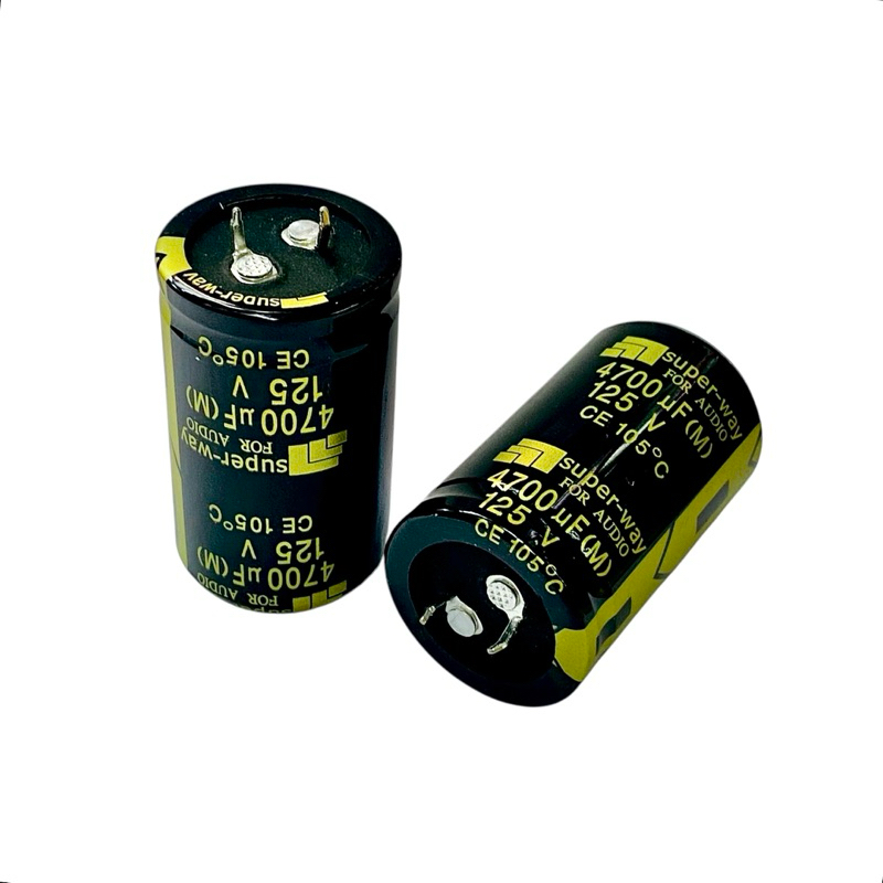 Capacitor 4700 uf/ 125V 105องศา (ราคาต่อ 1ชิ้น)ขนาด 30x50mm คาปาซิเตอร์ หรือ ตัวเก็บประจุ  มีสินค้าพ