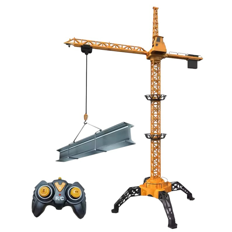 รถทาวเวอร์เครนบังคับวิทยุTOWER CRANE 1:8 มีเสียงและมีไฟแบตเตอรี่ชาร์จอุปกรณ์พร้อมเล่ม
