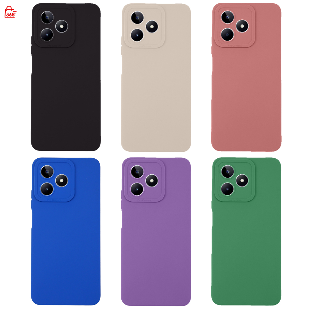 เคส สำหรับ Realme C51 C53 RMX3830 RMX3760 เคสซิลิโคนนิ่ม กันกล้อง TPU สีพื้น
