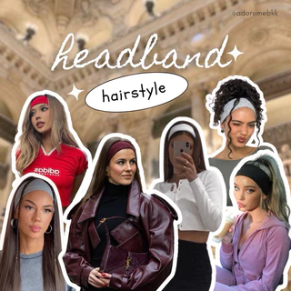 ✨มีส่งด่วน สินค้าพร้อมส่งจากไทย 🇹🇭Headband | ผ้าคาดผมแฟชั่น Y2K สายเกา/สายฝอย ผ้านิ่มใส่ล้างหน้า แต่งหน้า ✨