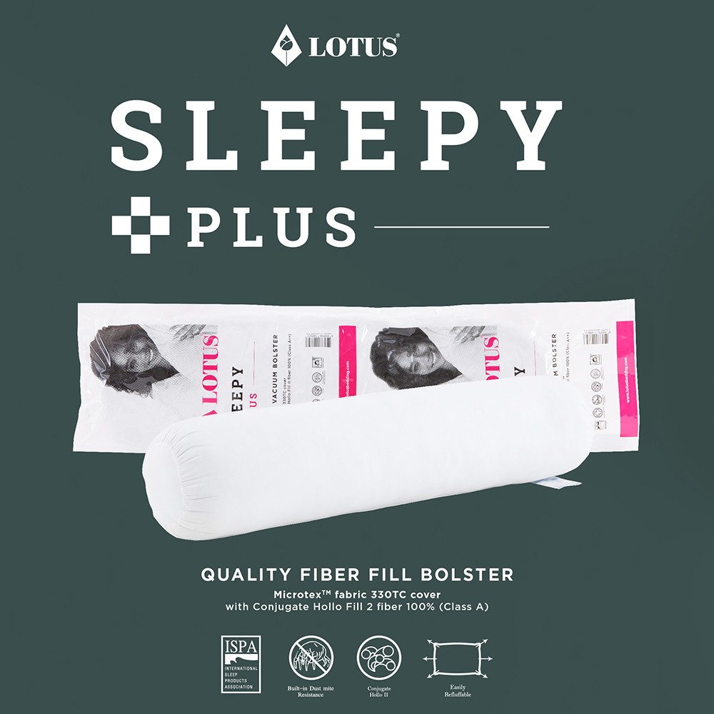 LOTUS หมอนข้างสุญญากาศ รุ่น Sleepy Plus ป้องกันไรฝุ่น