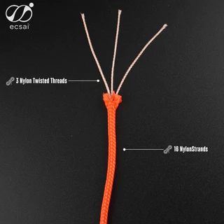 ecsai เชือกพาราคอร์ด 425 - 3 มม. Nylon 100% เชือก DIY สร้อยข้อมือ สายจูง เชือกแคมปิ้ง
