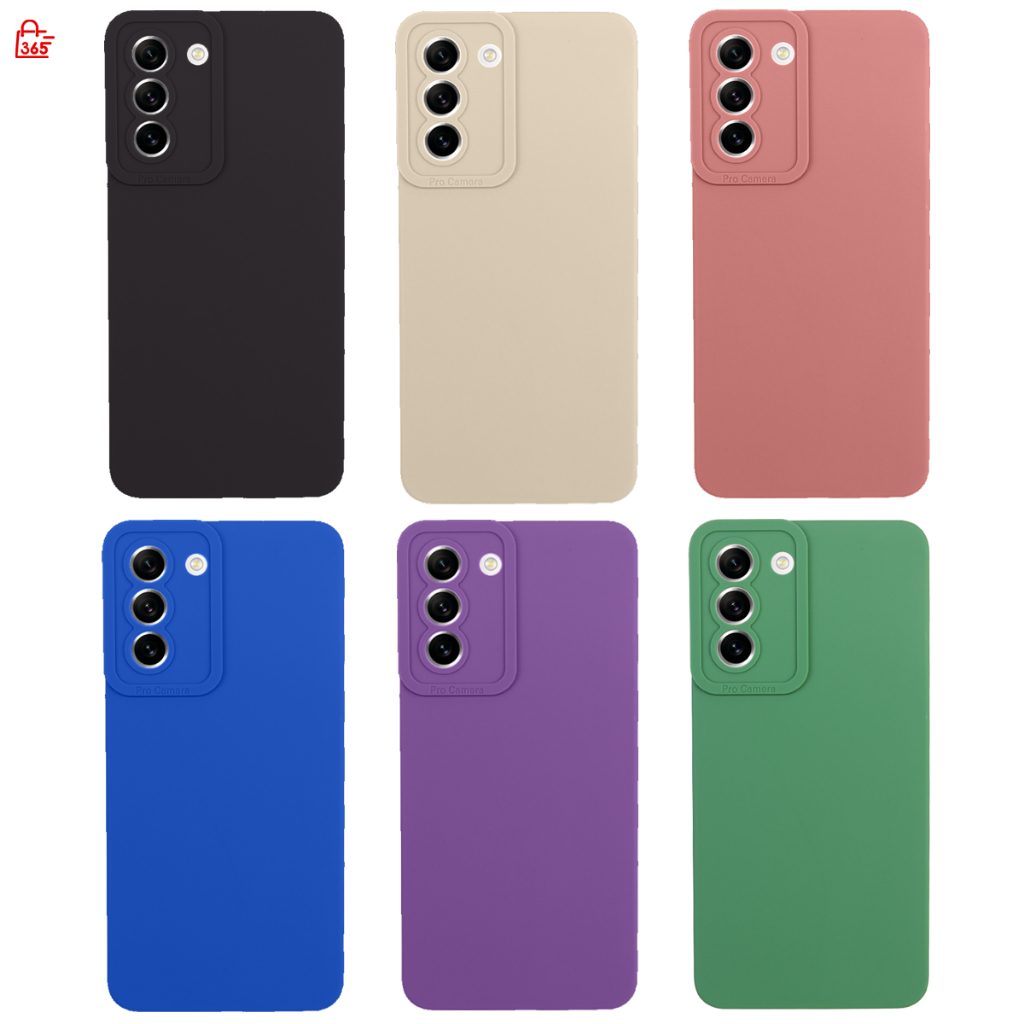 เคส สำหรับ Samsung Galaxy S21 FE 5G เคสซิลิโคนนิ่ม กันกล้อง TPU สีพื้น
