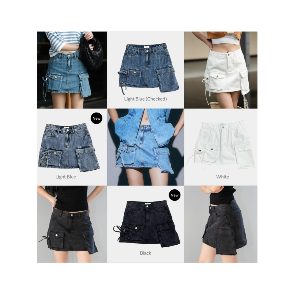 Wara Patch pocket low-waisted mini skirt 5015 , 50151 , 5030 , 5031
