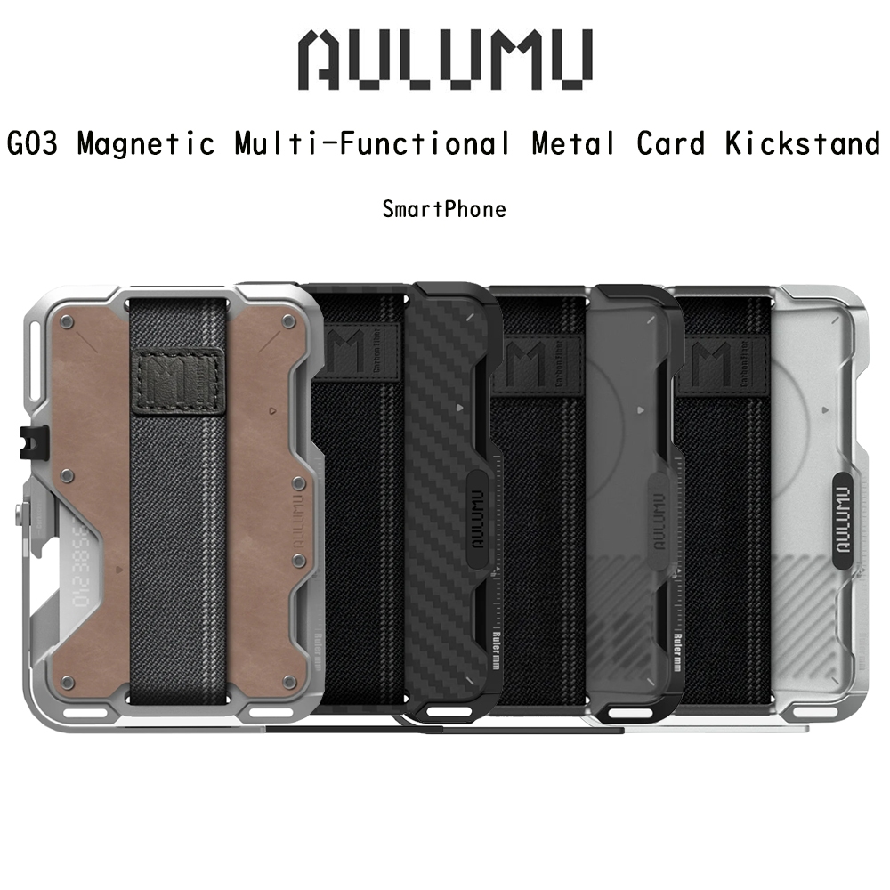 Aulumu G03 Magnetic Multi-Functional Metal Card Kickstand ขาตั้งแบบแม่เหล็กเกรดพรีเมี่ยม สำหรับ Smar