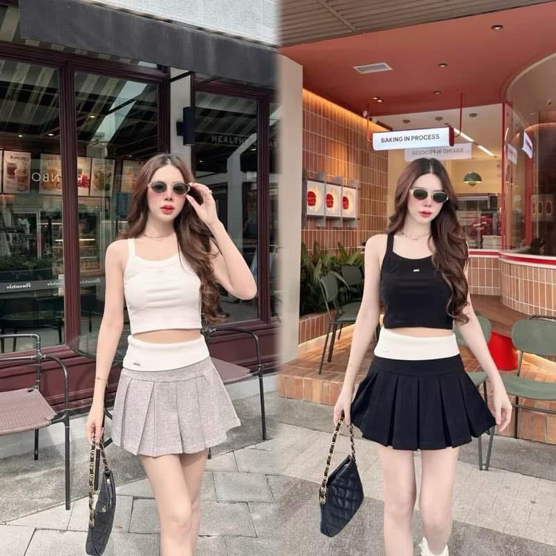 •Twenty7• พร้อมส่งชุดสาวสปอร์ต ✨ชุดทรงกระโปรงสั้น ชุดเซ็ต2ชิ้นกระโปรงสั้น แนวสปอร์ต🏀🏈
