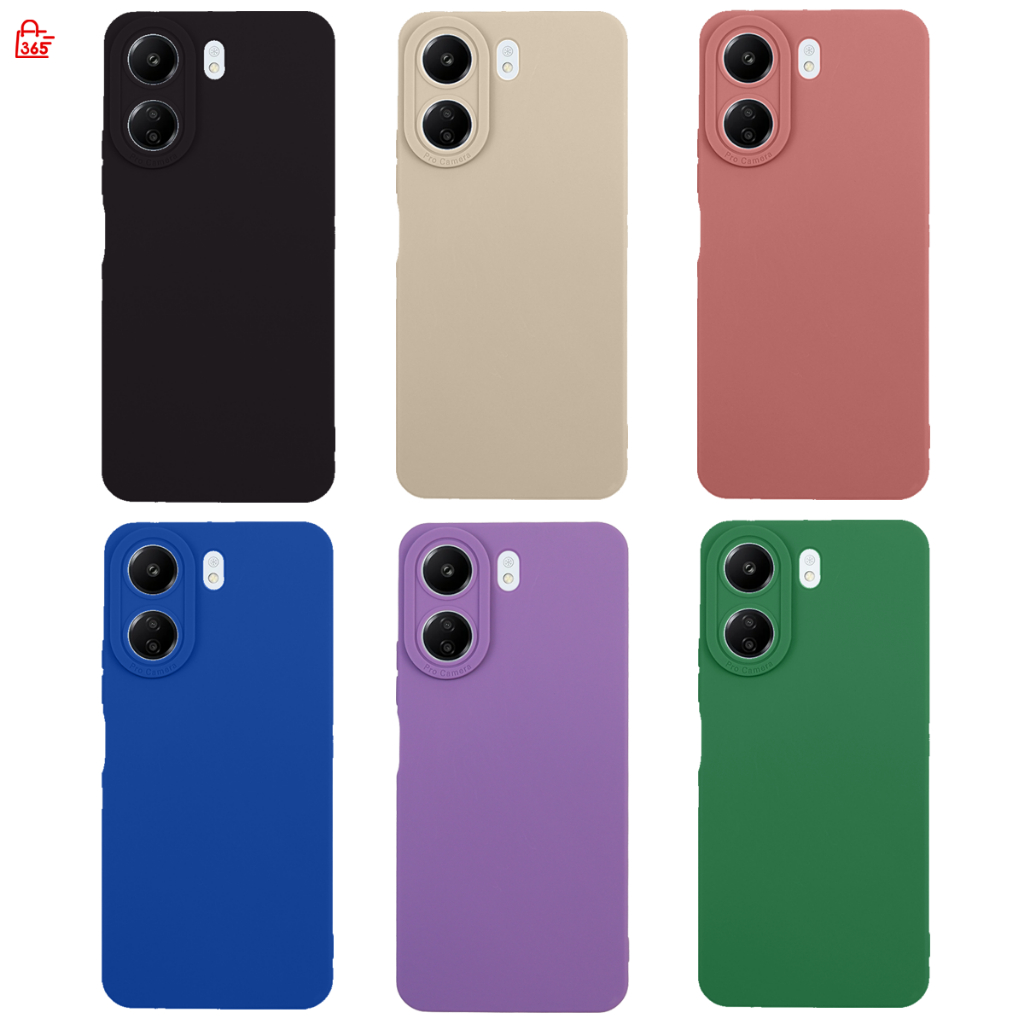 เคส สำหรับ Xiaomi Redmi 13C เคสซิลิโคนนิ่ม กันกล้อง TPU สีพื้น