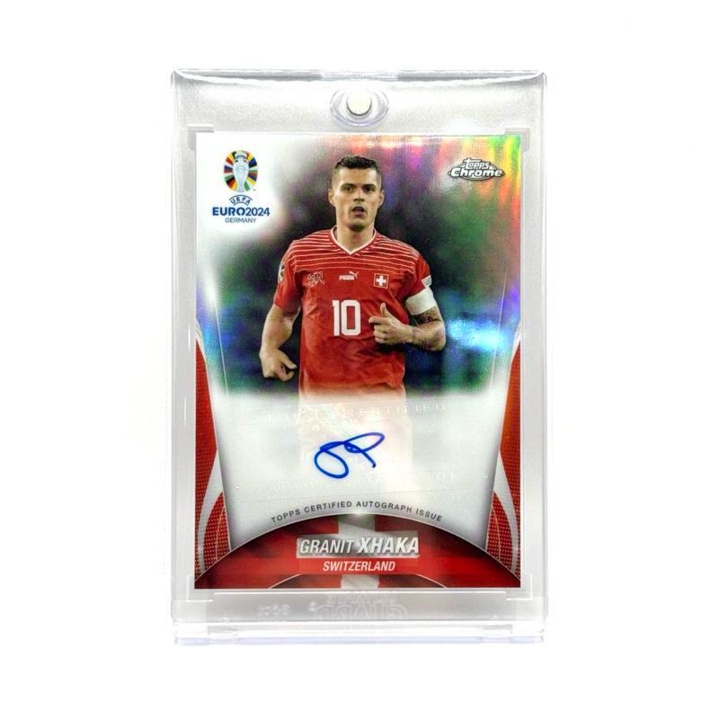 Topps Chrome UEFA Euro 2024 Granit Xhaka Chrome Autograph