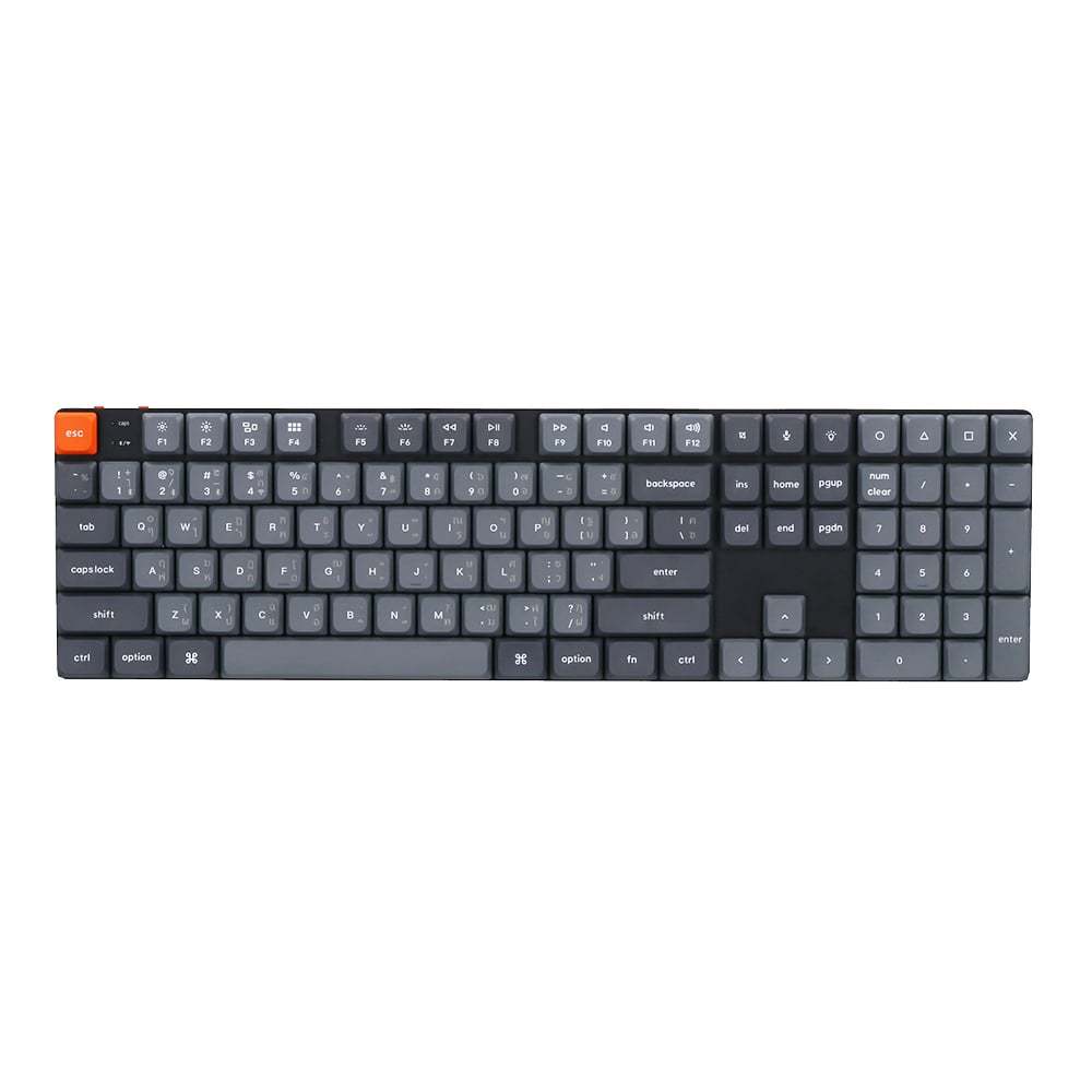 WIRELESS KEYBOARD (คีย์บอร์ดไร้สาย) KEYCHRON K5 MAX (QMK/VIA) (BLACK) (GATERON LOW PROFILE BROWN SWITCH - RGB - EN/TH) (