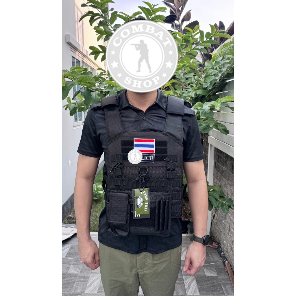 เสื้อเกราะจิ๋ว ป้ายCamp Swat แถมฟรีป้าย!! เสื้อเกราะ Army กรมการปกครอง ราคา ถูกที่สุด ดีลบีเคเค แกลเลอรีภาพที่ 6
