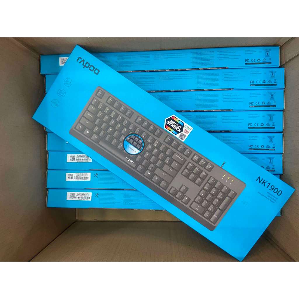ส่งจากไทย Rapoo รุ่น NK1900 USB Keyboard คีย์บอร์ดทำงาน คีย์บรอด์ NK-1900