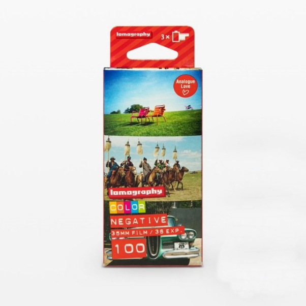 ฟิล์มสี 1 Pack 3 ม้วน Lomography Color Negative ISO 100 35mm 36exp ฟิล์ม lomo 135 ฟิล์มถ่ายรูป