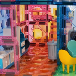 Magnetic Tiles Dreamy Dollhouse 135 pieces ตัวต่อแม่เหล็กบ้านตุ๊กตาชวนฝัน 135 ชิ้น