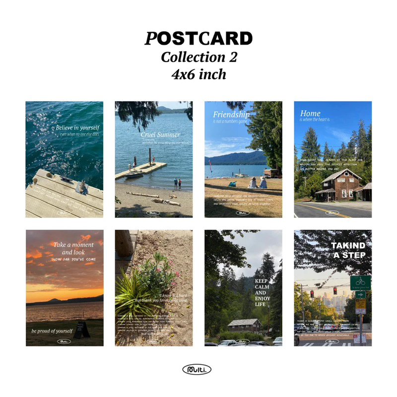 Multi Postcard collection 2 โปสการ์ด โปสการ์ดแต่งห้อง โปสเตอร์