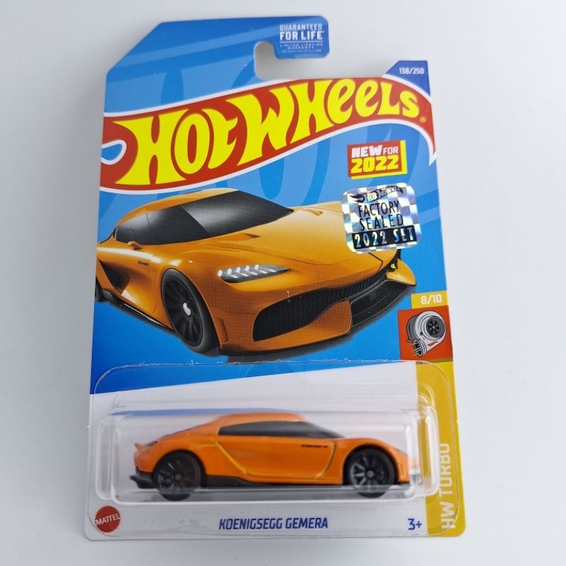 รถเหล็ก Hotwheels KOENIGSEGG GEMERA สีส้ม factory sealed 2022 (ib58)