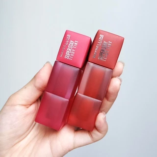 Maybelline Super Stay Teddy Tint ลิปเนื้อทินท์ นุ่มสบายปาก สีชัด กันน้ำ ติดทนนาน ทาได้ทั้งแก้มและปาก