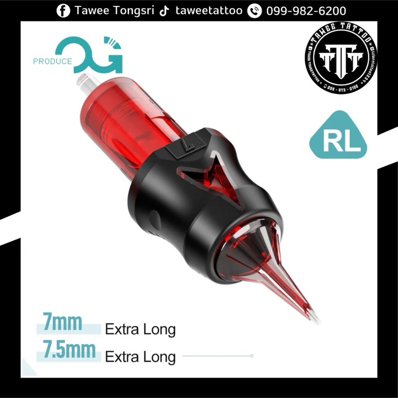 OG CARTRIDGE RED เบอร์ RL รหัส 10 (1 กล่อง 10​ เล่ม​)