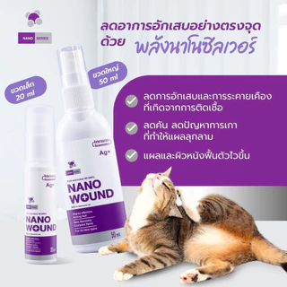 Nano Wound Spray นาโนวูนด์ สเปรย์ สำหรับรักษาบาดแผล โรคผิวหนัง พ่นผิวหนัง รักษาช่องปาก
