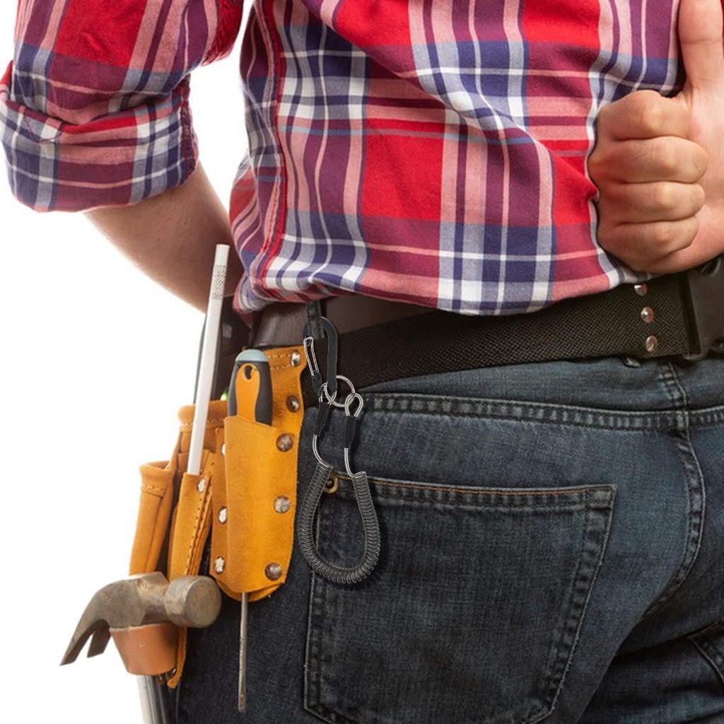 แพ็คละ 2 ชิ้น พวงกุญแจกันหาย เชือกเกลียว อเนกประสงค์ ป้องกันการสูญหาย เพื่อความปลอดภัย สําหรับตกปลา - รูปที่ 3