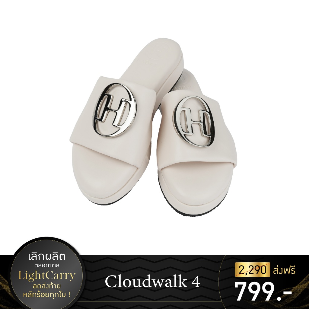 [Easy E-Receipt] Hadara Cloudwalk No.4 รองเท้าเพื่อสุขภาพ รองเท้าแตะเพื่อสุขภาพ พื้นรองเท้าหนา นุ่ม นิ่ม ใส