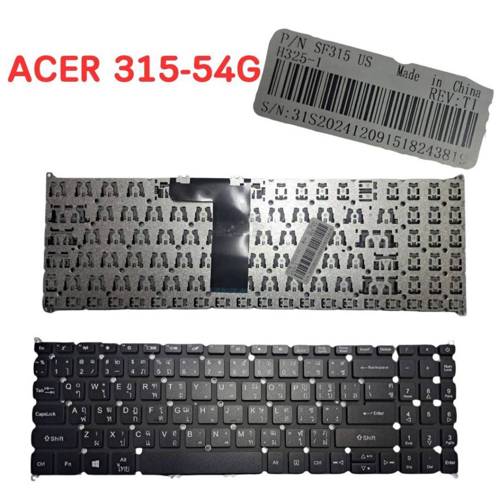 KEYBOARD ACER A515-54 G ใช้ได้กับรุ่น acer aspire A315-42 A315-22 A315-34 A315-54 A315-55G SF315-41