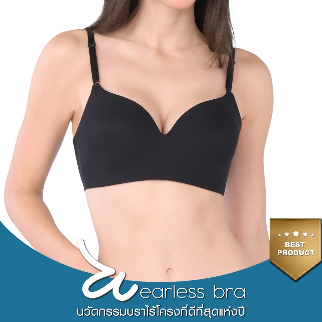 Wacoal Best Innovation บราไร้โครง ที่ดีที่สุดแห่งปี รุ่น WB5X95 สีดำ (BL)