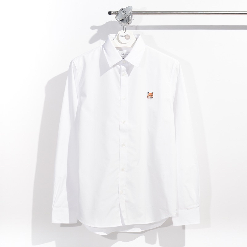 Maison Kitsune fox head classic shirt