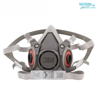 3M 6200 พร้อมแผ่นกรอง รุ่น 2097 P100 หน้ากากกันสารเคมี เหมาะกับงานหลอมโลหะ บัดกรี เชื่อม กันสารเคมี